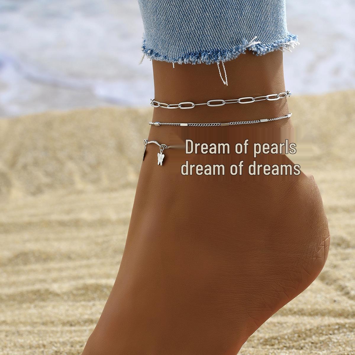 Шикарный двухслойный металлический браслет на ногу: Женская нишевая золотая цепочка с бабочкой и модным трансграничным дизайном Metal
Шикарный двухслойный металлический браслет на ногу: Женская нишевая золотая цепочка с бабочкой и модным трансграничным дизайном Metal