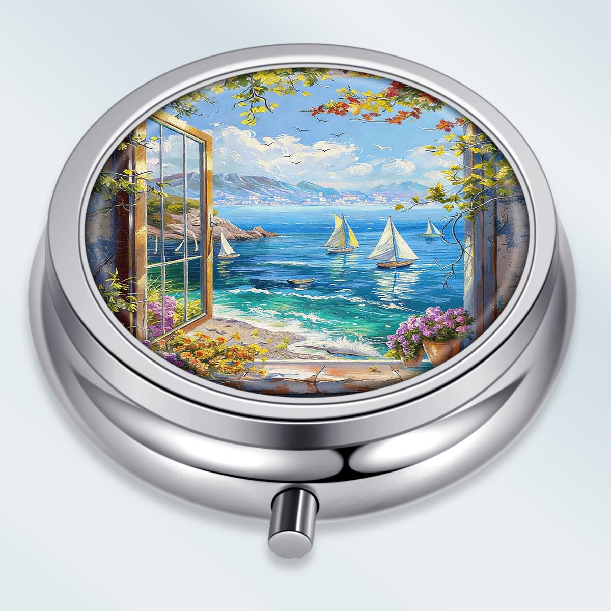 Portable Pill Box with 3 Compartments, Mini Metal Medicine Organizer Case, Cute Printed Pill Container for Vitamins, Pills, Jewelry, Travel, Daily Use разноцветный
Portable Pill Box with 3 Compartments, Mini Metal Medicine Organizer Case, Cute Printed Pill Container for Vitamins, Pills, Jewelry, Travel, Daily Use разноцветный