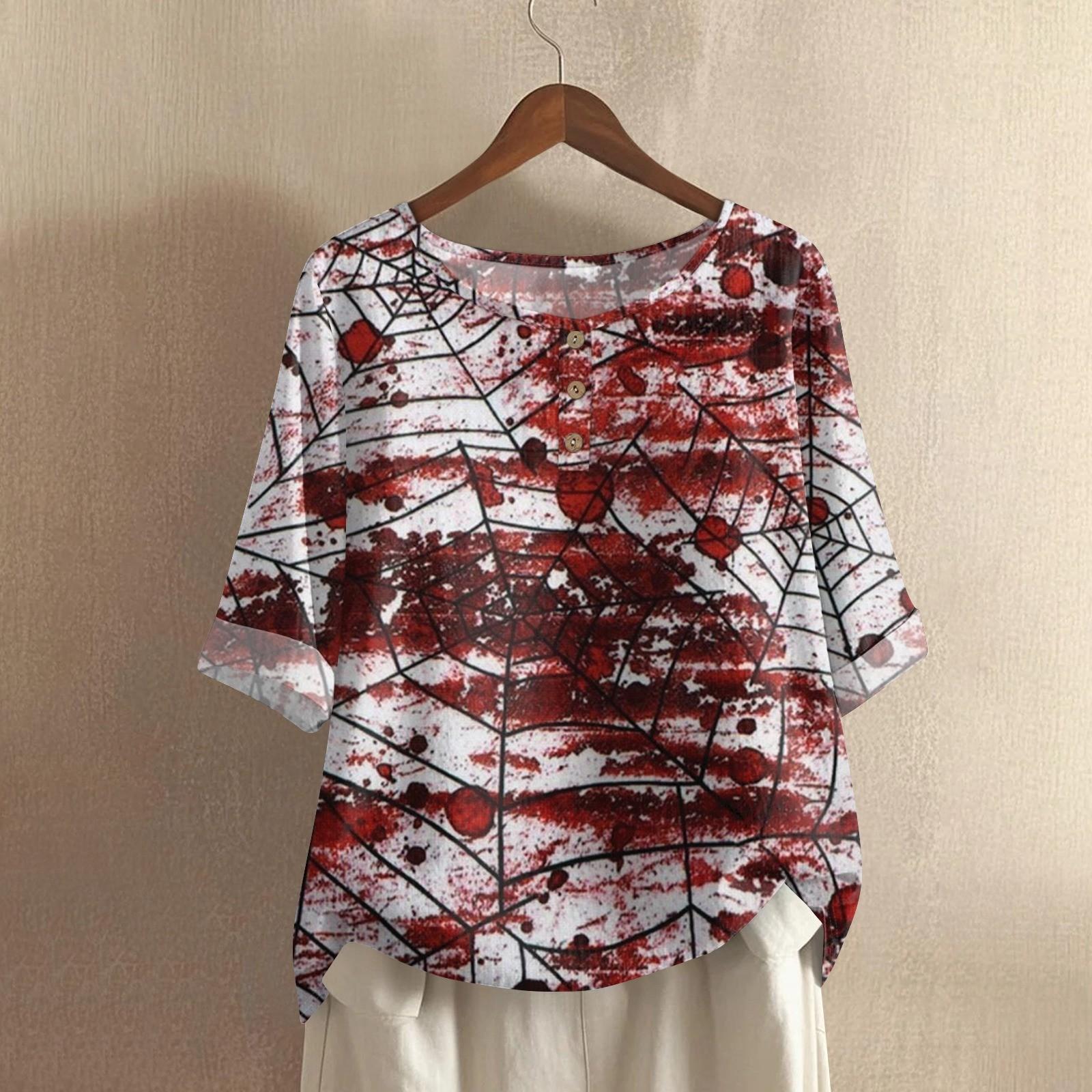 Женская модная и повседневная рубашка с полурукавом, круглым вырезом и принтом, блузка, топ XL винный
Женская модная и повседневная рубашка с полурукавом, круглым вырезом и принтом, блузка, топ XL винный