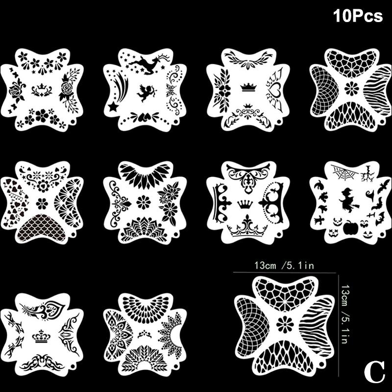 Face Paint Stencils Professional Body Art Paint Stencils Reusable For Adults Kids Easily Use Templates For Parties Makeup Tools
Face Paint Stencils Professional Body Art Paint Stencils Reusable For Adults Kids Easily Use Templates For Parties Makeup Tools
