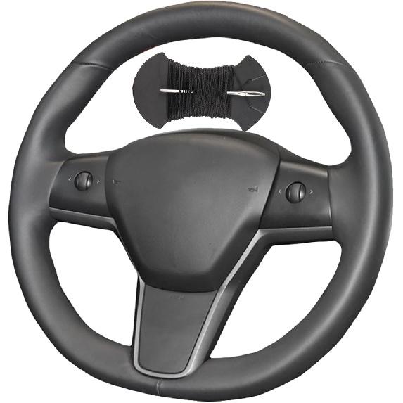 Car Steering Wheel Cover Microfiber Leather Stitch Wheel Wrap Fit for Tesla Model 3 2017 2018 2019 2020 2021,Black Black Thread
Car Steering Wheel Cover Microfiber Leather Stitch Wheel Wrap Fit for Tesla Model 3 2017 2018 2019 2020 2021,Black Black Thread