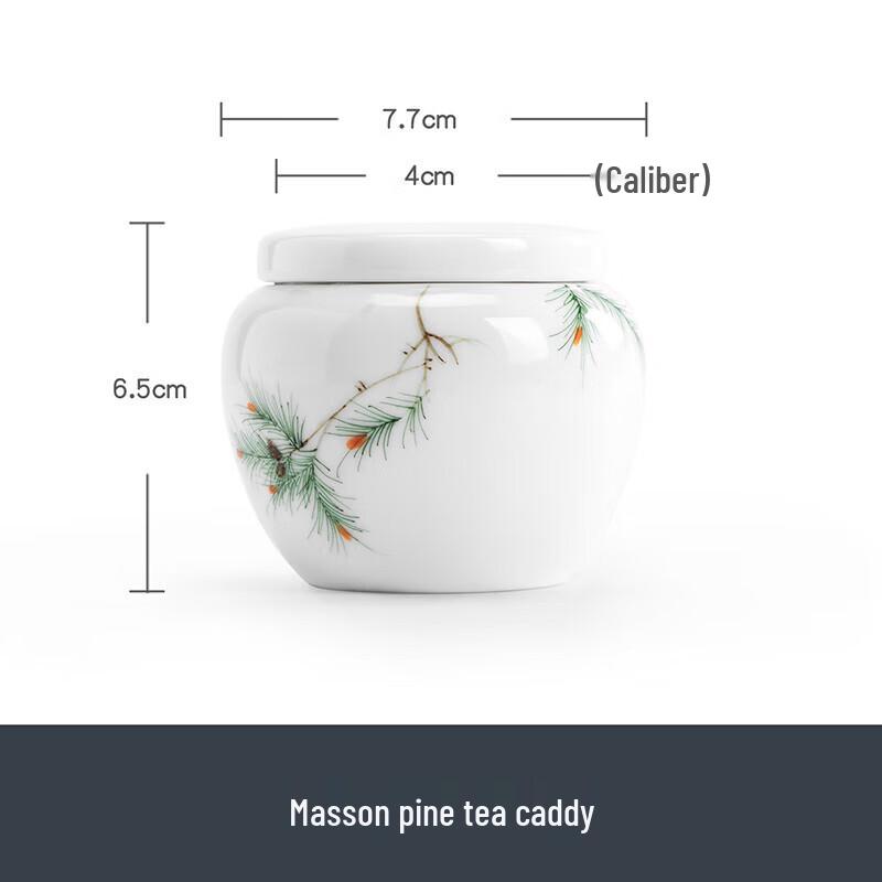 Nanshan Xiansheng Large Ceramic Tea Caddy
Nanshan Xiansheng Large Ceramic Tea Caddy