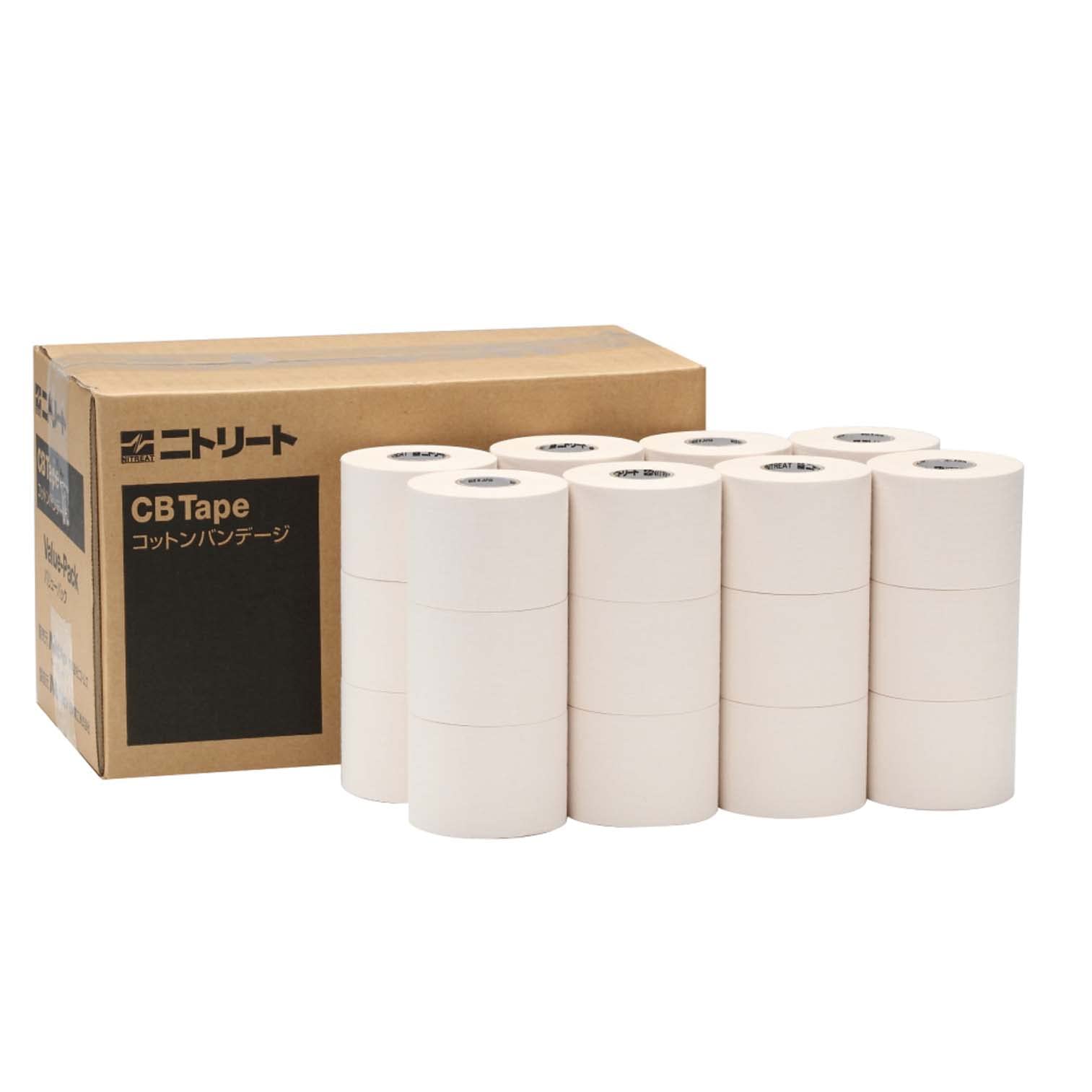 Nitoms Nitreat CB Tape Value Pack Sports Tape Large Capacity Can be cut by hand Securely fixes joints Injury prevention Resistant to peeling White
Nitoms Nitreat CB Tape Value Pack Sports Tape Large Capacity Can be cut by hand Securely fixes joints Injury prevention Resistant to peeling White