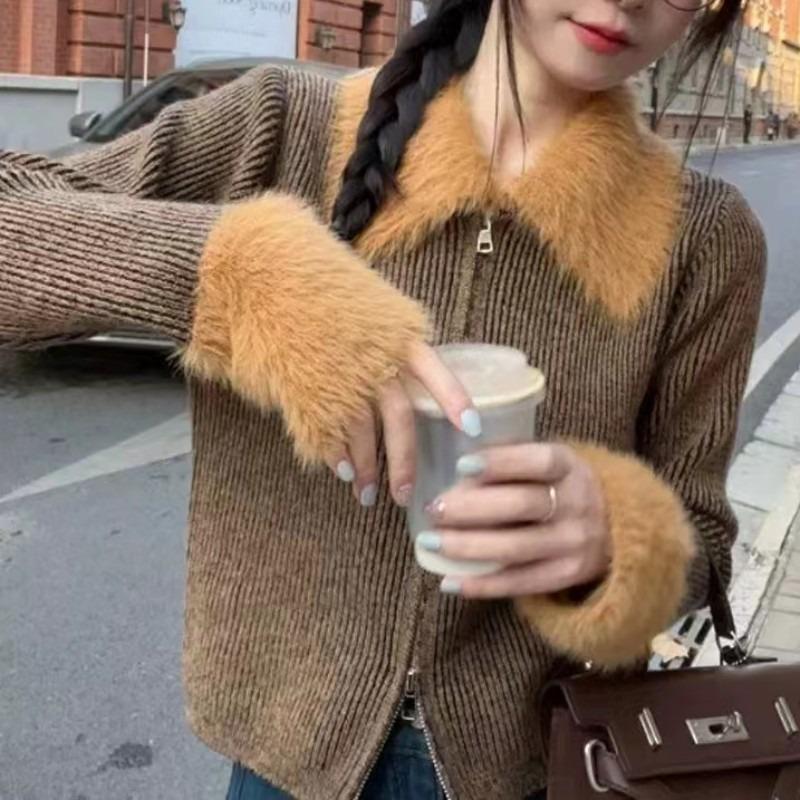 Ретро пушистый контрастный цвет свитер женский осень и зима новый маленький человек дизайн чувство свободный короткий вязаный свитер куртка Average size
Ретро пушистый контрастный цвет свитер женский осень и зима новый маленький человек дизайн чувство свободный короткий вязаный свитер куртка Average size