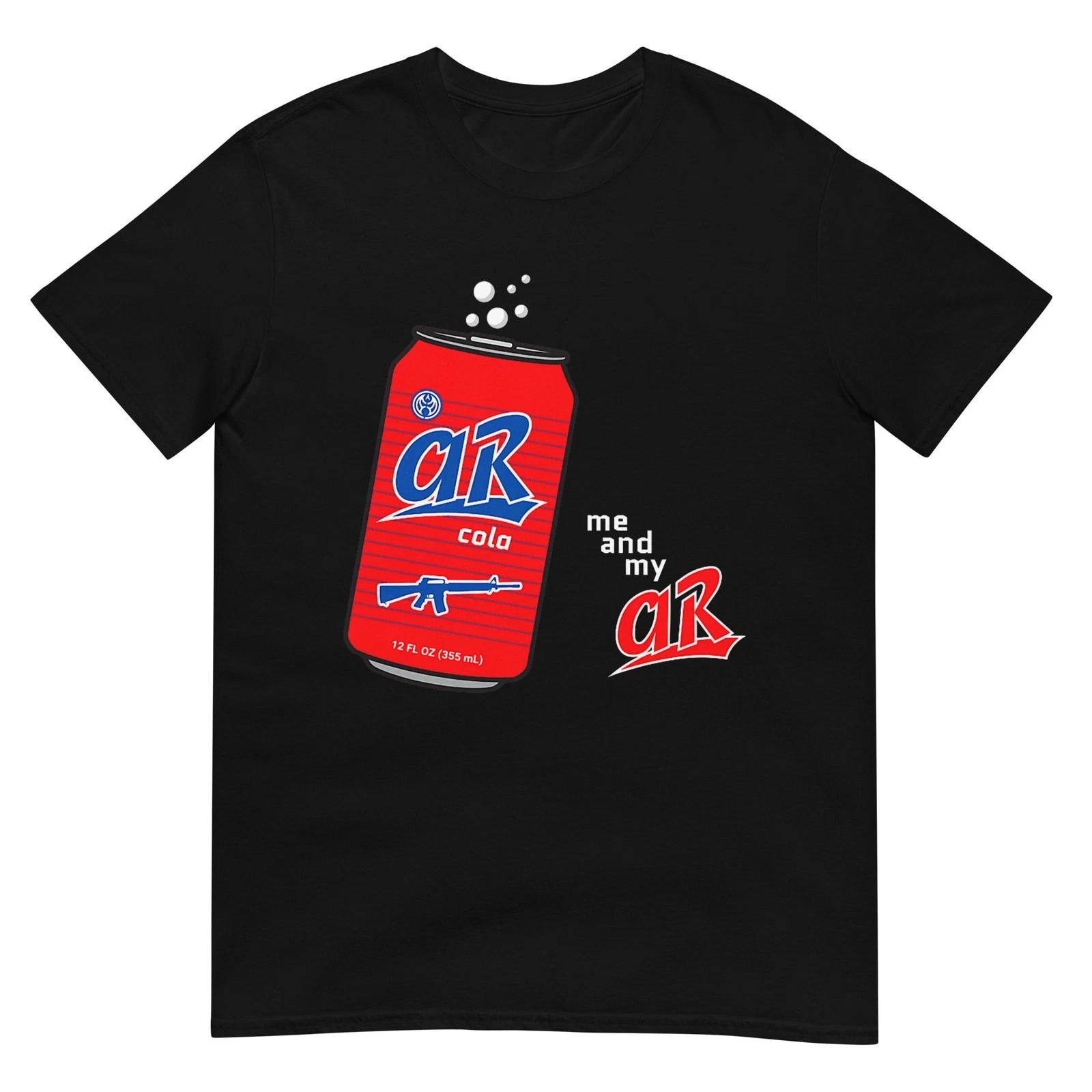 AR15 Gun Cola Parody Soda T-Shirt 4XL
AR15 Gun Cola Parody Soda T-Shirt 4XL