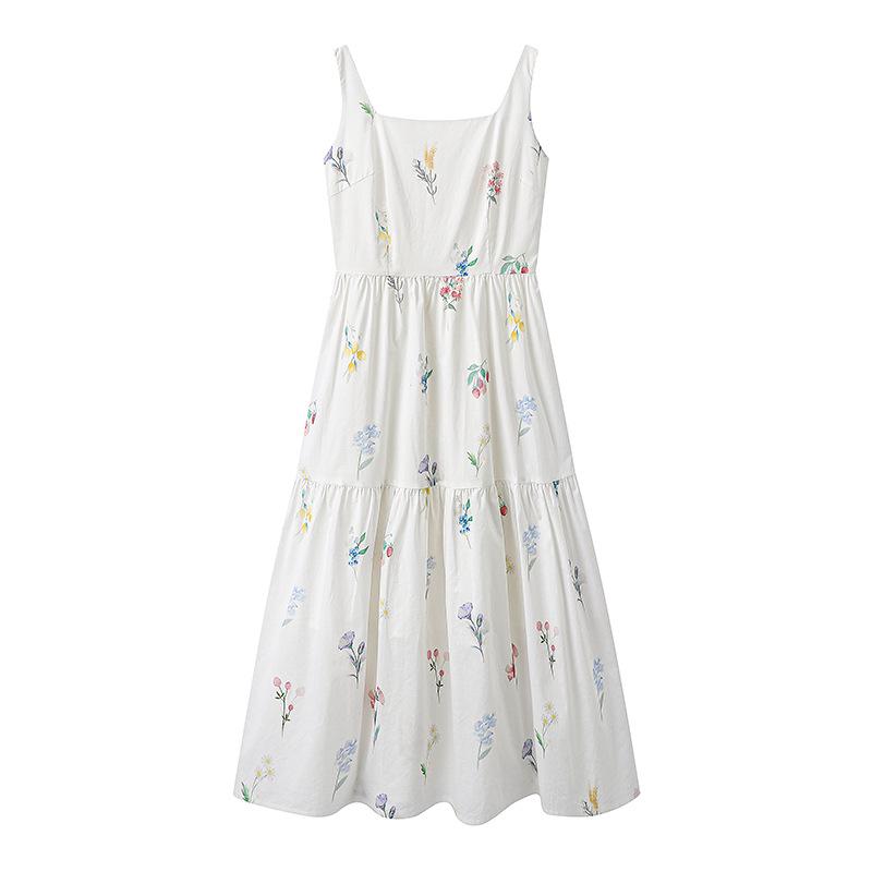 Spring 2025 Floral Spaghetti Strap Dress with Wide Straps and Square Neckline for Women Medium
Spring 2025 Floral Spaghetti Strap Dress with Wide Straps and Square Neckline for Women Medium