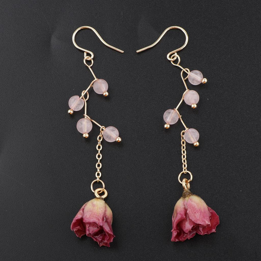 Женские серьги с сушеными розами из эпоксидного сплава для девочек
Женские серьги с сушеными розами из эпоксидного сплава для девочек