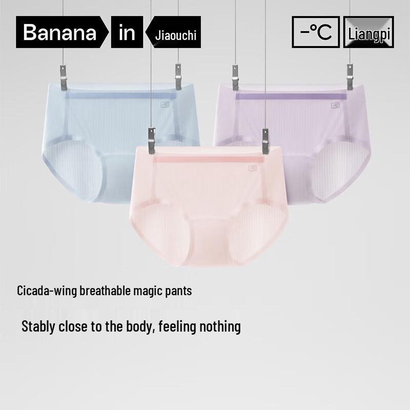 Bananain Women s Cool Air 311 Seamless Ice Silk Briefs (3-Pack)
Bananain Women s Cool Air 311 Seamless Ice Silk Briefs (3-Pack)