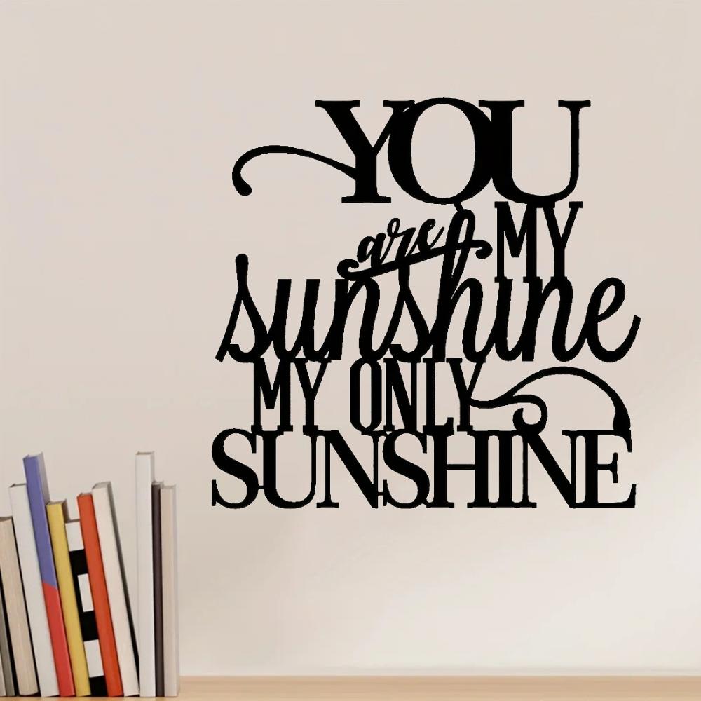 You Are My Sunshine Metal Sign Rustproof Wall Art. Ideal for indoor decor. Inspirational quote for living room and home hangings чёрный
You Are My Sunshine Metal Sign Rustproof Wall Art. Ideal for indoor decor. Inspirational quote for living room and home hangings чёрный