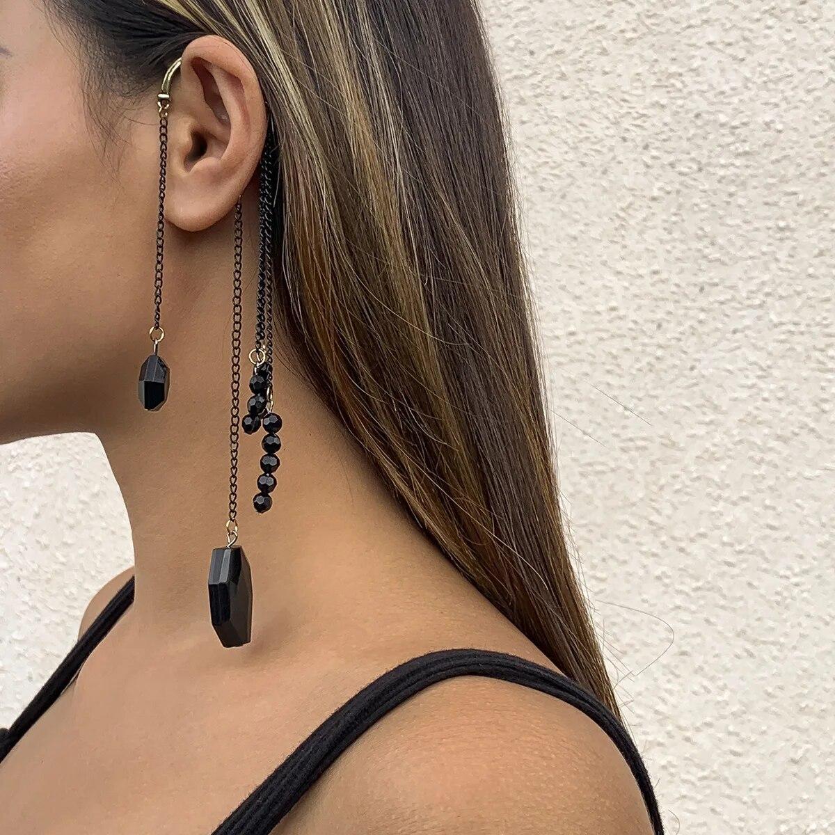 High Quality Long Tassel Clip Earring Fashion Statement Ear Cuff Fake Piercing Vintage Pendientes for Women Goth Jewelry Gift
High Quality Long Tassel Clip Earring Fashion Statement Ear Cuff Fake Piercing Vintage Pendientes for Women Goth Jewelry Gift