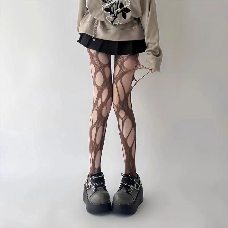 New Color Coffee Tights Gothic Irregular Broken Holes Fishnet Pantyhose Women Sexy Hollow Out Mesh Socks Punk Jk Loli Stockings One Size
New Color Coffee Tights Gothic Irregular Broken Holes Fishnet Pantyhose Women Sexy Hollow Out Mesh Socks Punk Jk Loli Stockings One Size