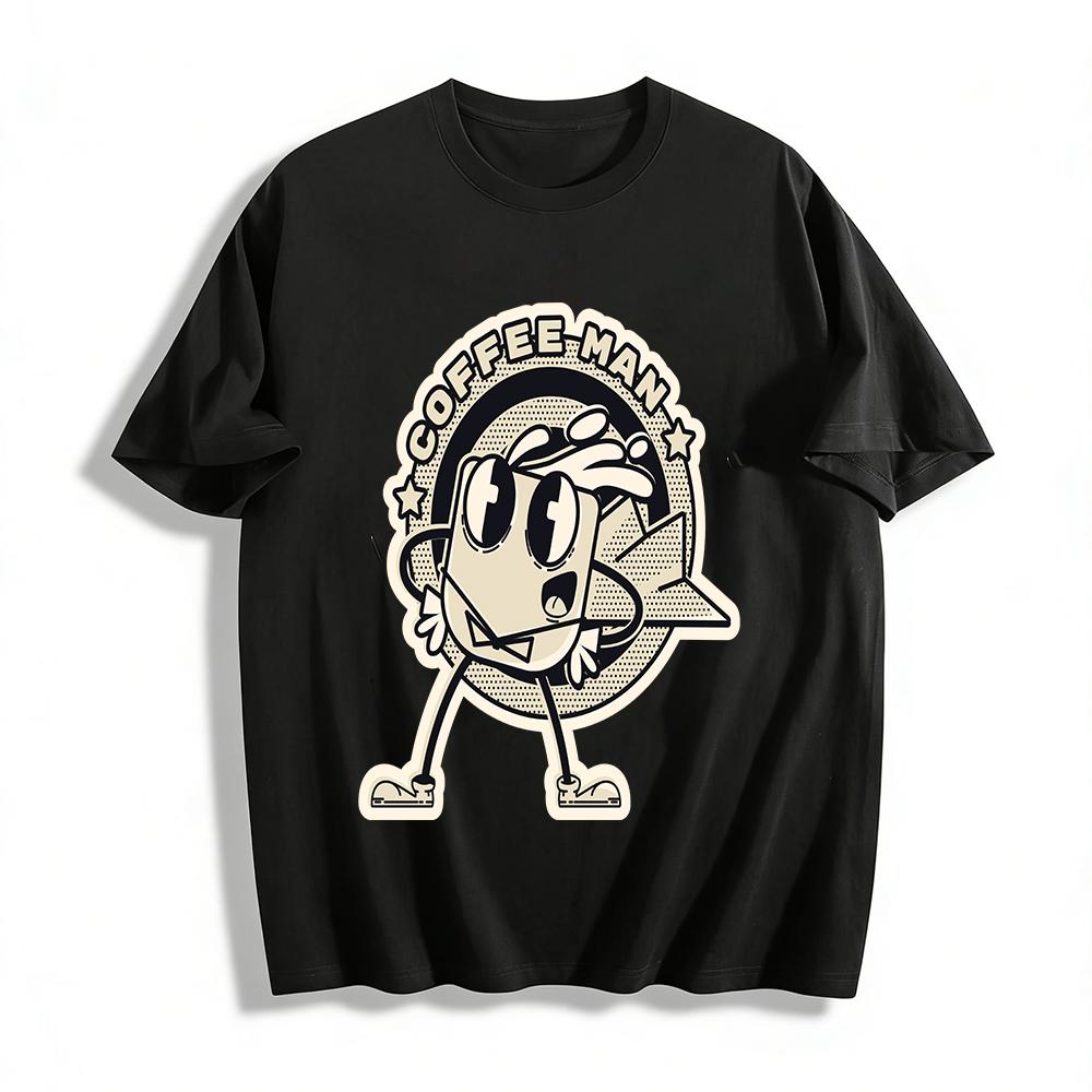 Vintage Coffee Man Graphic Tees Unisex Casual Loose Crew Neck 100% Cotton T-Shirts Pure cotton T-shirt XXS
Vintage Coffee Man Graphic Tees Unisex Casual Loose Crew Neck 100% Cotton T-Shirts Pure cotton T-shirt XXS