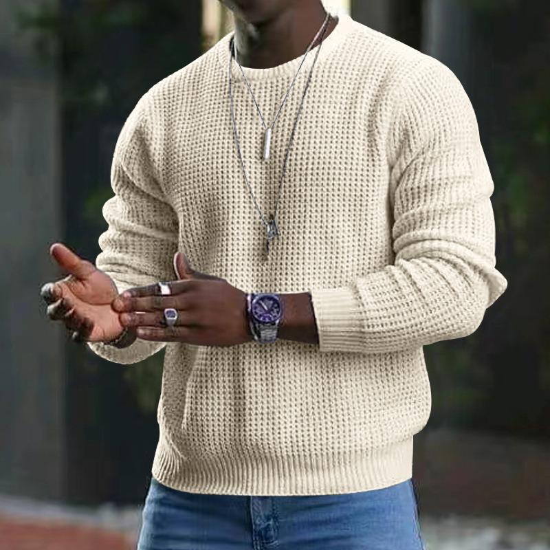 European and American cross-border spring and autumn men s new youth waffle solid color round neck long sleeve pullover knitted sweater S хаки
European and American cross-border spring and autumn men s new youth waffle solid color round neck long sleeve pullover knitted sweater S хаки