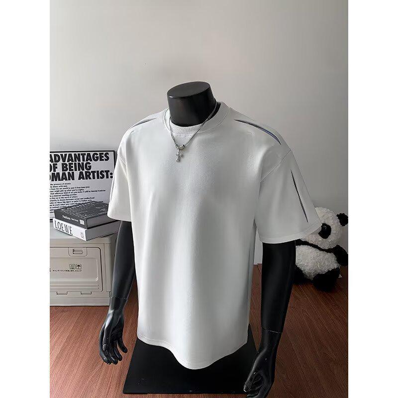 Men s Striped Patchwork Shoulder Cutout Two-Piece Effect T-Shirt - Trendy Summer Style M білий
Men s Striped Patchwork Shoulder Cutout Two-Piece Effect T-Shirt - Trendy Summer Style M білий