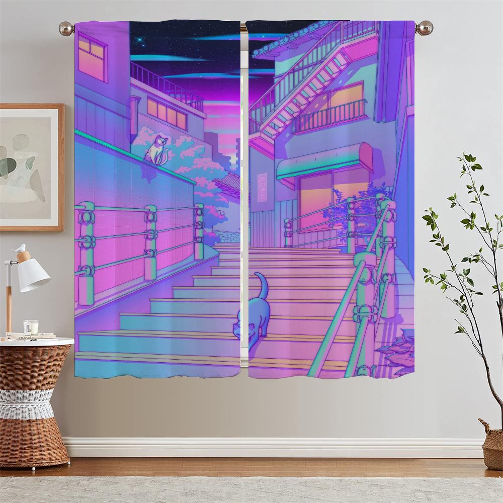 City Pop Sheer Curtains for Living Room Kitchen Curtains 2 Pcs Set Blackout Curtain Tiebacks Window Blinds Home and Decoration W50xH70cmx2pcs-CL
City Pop Sheer Curtains for Living Room Kitchen Curtains 2 Pcs Set Blackout Curtain Tiebacks Window Blinds Home and Decoration W50xH70cmx2pcs-CL
