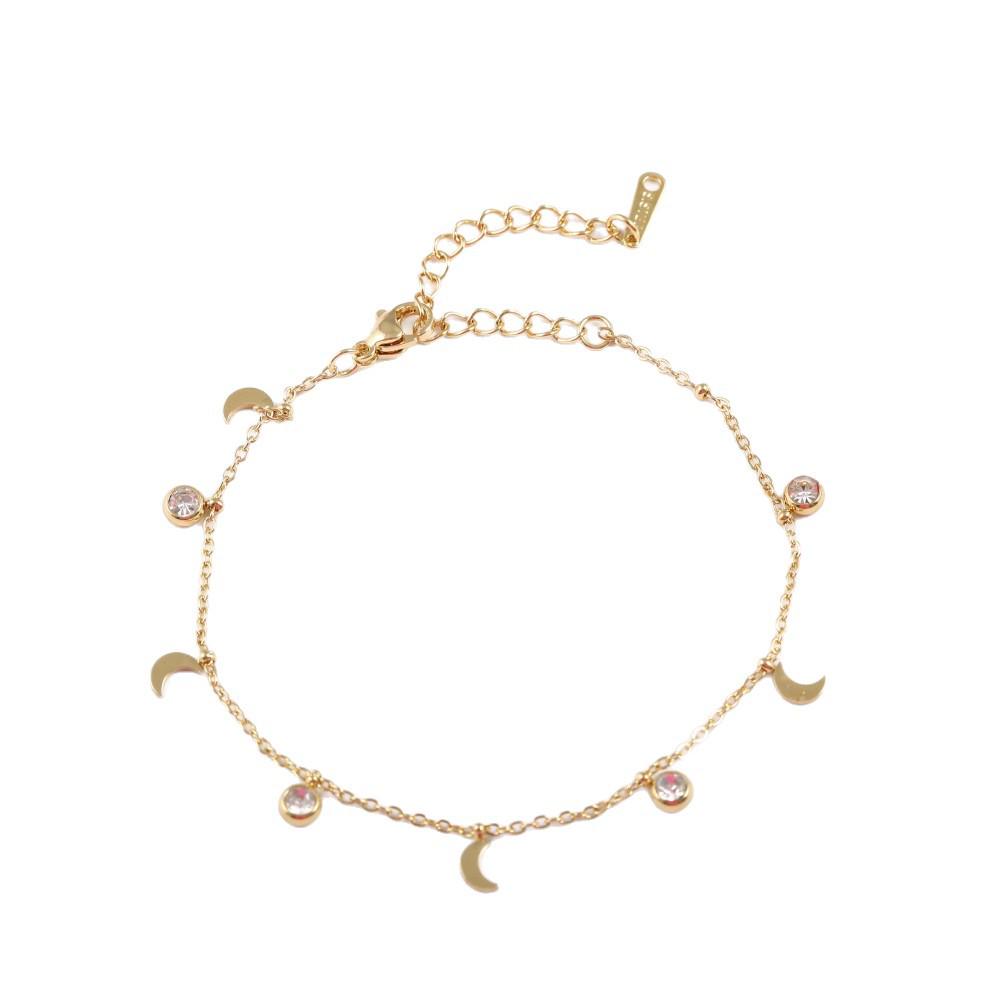 Women s High-End Stainless Steel Moon Zircon Bracelet - Fresh Korean Style Niche Design S017-White Zircon-18+5cm
Women s High-End Stainless Steel Moon Zircon Bracelet - Fresh Korean Style Niche Design S017-White Zircon-18+5cm