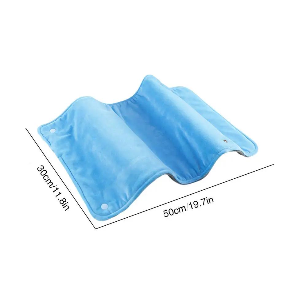 USB электрическая грелка для плеч, спины, живота, талии, согревающая, против боли, зимняя грелка для рук и ног, графеновое одеяло с подогревом 30x50cm синий