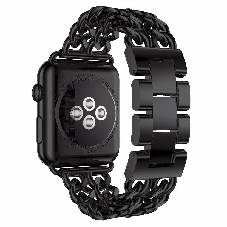 Steel Wrist Watch Band for Apple Watch Series 10 42mm/9 8 7 41mm/6 5 4 SE SE (2022) SE (2023) 40mm/3 2 1 38mm Black
Steel Wrist Watch Band for Apple Watch Series 10 42mm/9 8 7 41mm/6 5 4 SE SE (2022) SE (2023) 40mm/3 2 1 38mm Black