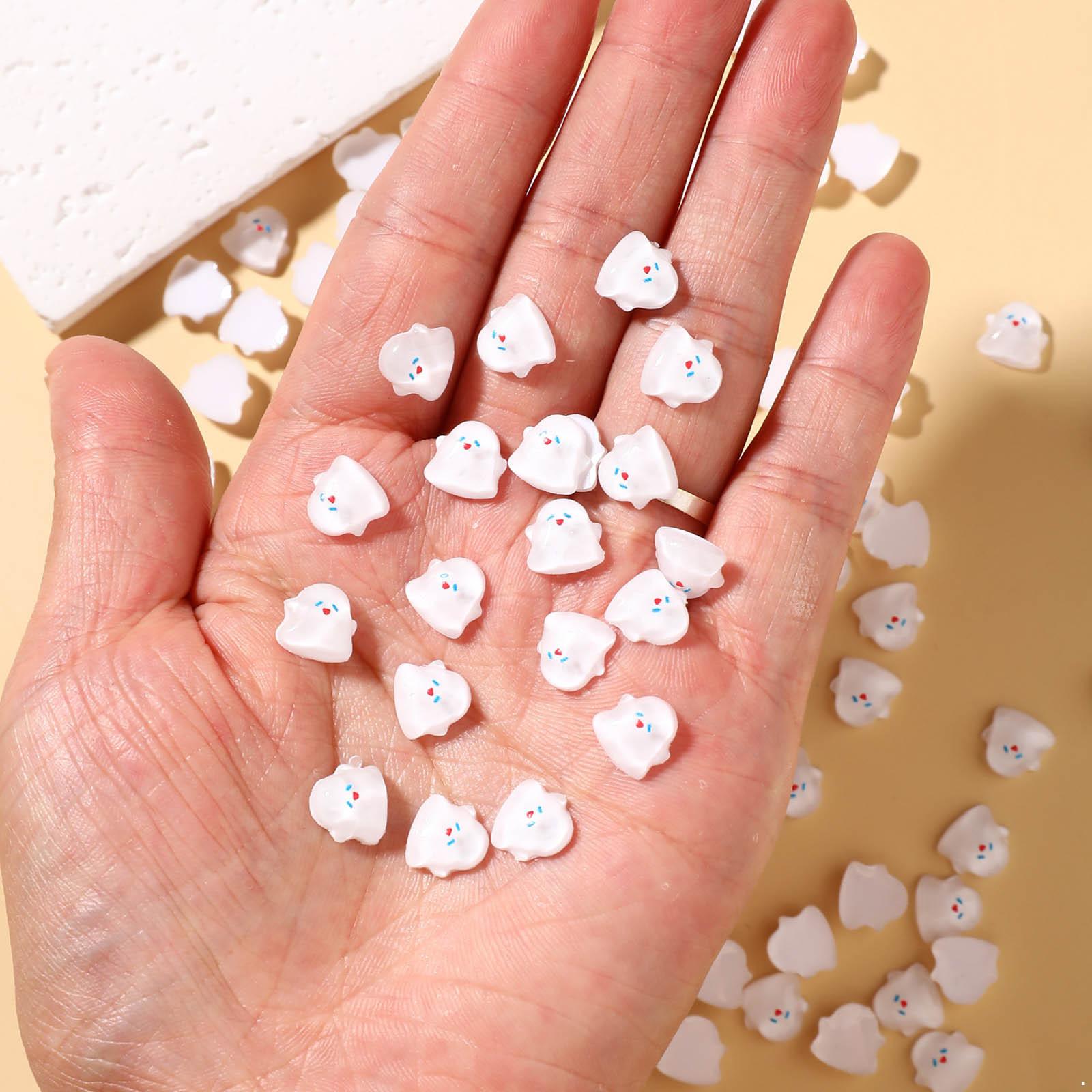 20Pcs Mini Ghost Nail Charms 3D White Halloween Nail Art Decorations Resin Manicure Accessories for DIY Nail Design Halloween Craft Supplies One Size білий
20Pcs Mini Ghost Nail Charms 3D White Halloween Nail Art Decorations Resin Manicure Accessories for DIY Nail Design Halloween Craft Supplies One Size білий