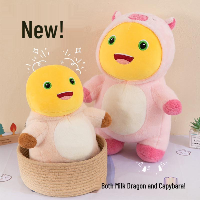 Cute Capybara Dragon Plush Toy - Cosplay Milk Dragon Pet Companion 35cm 0.42kg рожевий
Cute Capybara Dragon Plush Toy - Cosplay Milk Dragon Pet Companion 35cm 0.42kg рожевий