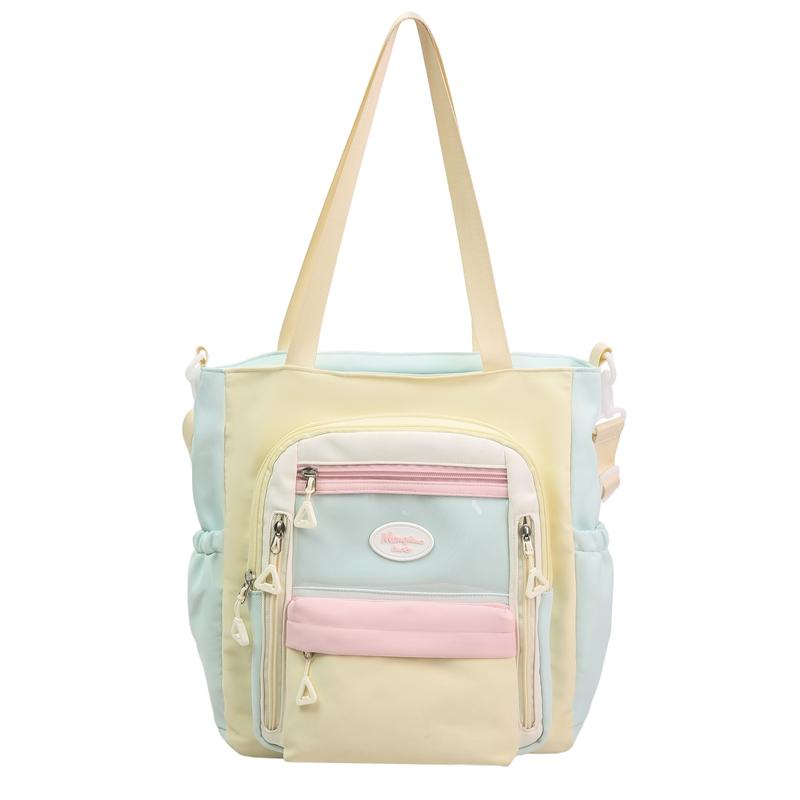 Контрастная сумка кроссбоди Женская большая вместительная сумка через плечо Студенческая сумка для книг жёлтый/зелёный
Контрастная сумка кроссбоди Женская большая вместительная сумка через плечо Студенческая сумка для книг жёлтый/зелёный