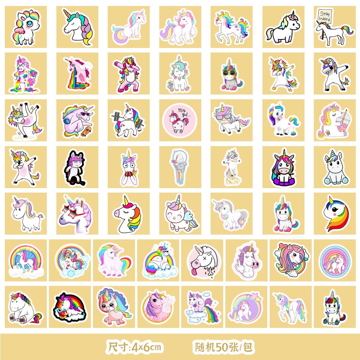 50/100 Cute Wind Unicorn Stickers Mobile Phone Water Cup Waterproof Decorative Stickers Children DIY Hand Account Stickers
50/100 Cute Wind Unicorn Stickers Mobile Phone Water Cup Waterproof Decorative Stickers Children DIY Hand Account Stickers