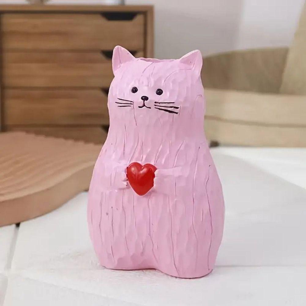 Cartoon Caring Cats Figurine Cute Resin Flower Pot Practical Cat Vase Home Decor рожевий
Cartoon Caring Cats Figurine Cute Resin Flower Pot Practical Cat Vase Home Decor рожевий