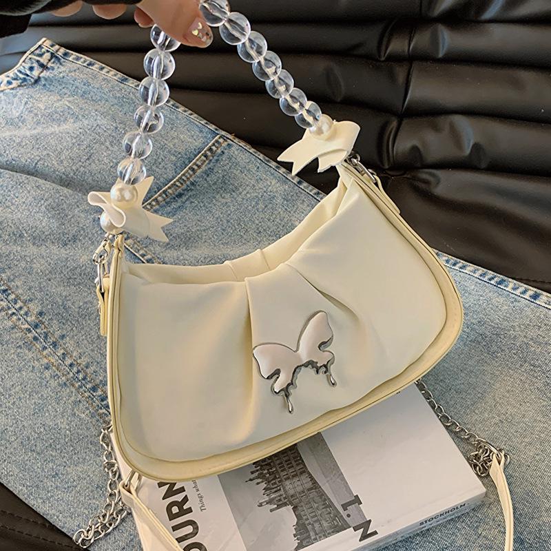 2024 Fashion Pearl Chain Ruched Shoulder & Crossbody Bag - Solid Color, Versatile, Small Square Design
2024 Fashion Pearl Chain Ruched Shoulder & Crossbody Bag - Solid Color, Versatile, Small Square Design