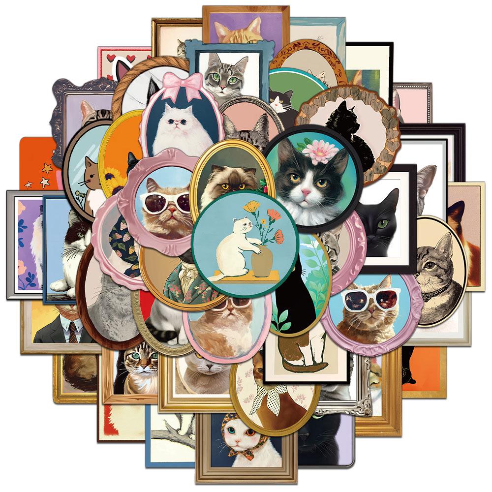 50 Cute Cat Cartoon Stickers for DIY Phone Cases & Notebooks
50 Cute Cat Cartoon Stickers for DIY Phone Cases & Notebooks