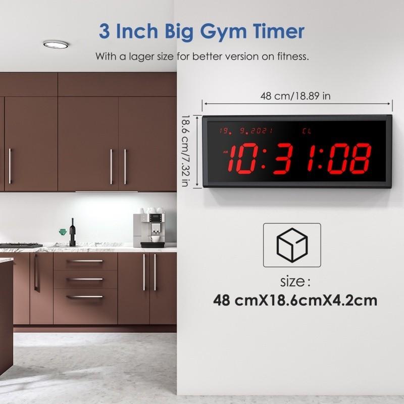 3 Inch Household Gym Garage Boxing Training Timer Multi Functional Gym Timer Big Screen LED Interval Workout Clock
3 Inch Household Gym Garage Boxing Training Timer Multi Functional Gym Timer Big Screen LED Interval Workout Clock