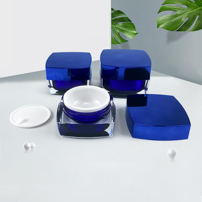 15g 30g 50g Square Cream Jar Blue Gold Double-layer Thicken BB Cream Bottle Simple Container Acrylic High Quality Lip Scrub Jar
15g 30g 50g Square Cream Jar Blue Gold Double-layer Thicken BB Cream Bottle Simple Container Acrylic High Quality Lip Scrub Jar