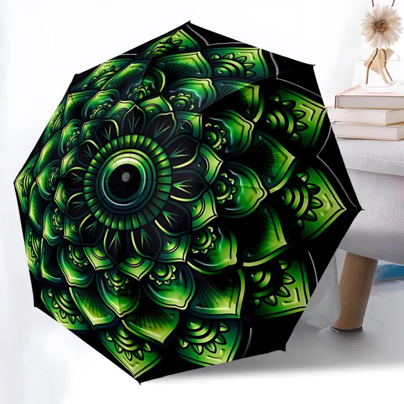 1pc Mandala Green Pattern Automatic Folding Umbrella Durable Iron Frame,All Seasons Home Travel Outdoor Multifunctional Umbrella yy251115085
1pc Mandala Green Pattern Automatic Folding Umbrella Durable Iron Frame,All Seasons Home Travel Outdoor Multifunctional Umbrella yy251115085