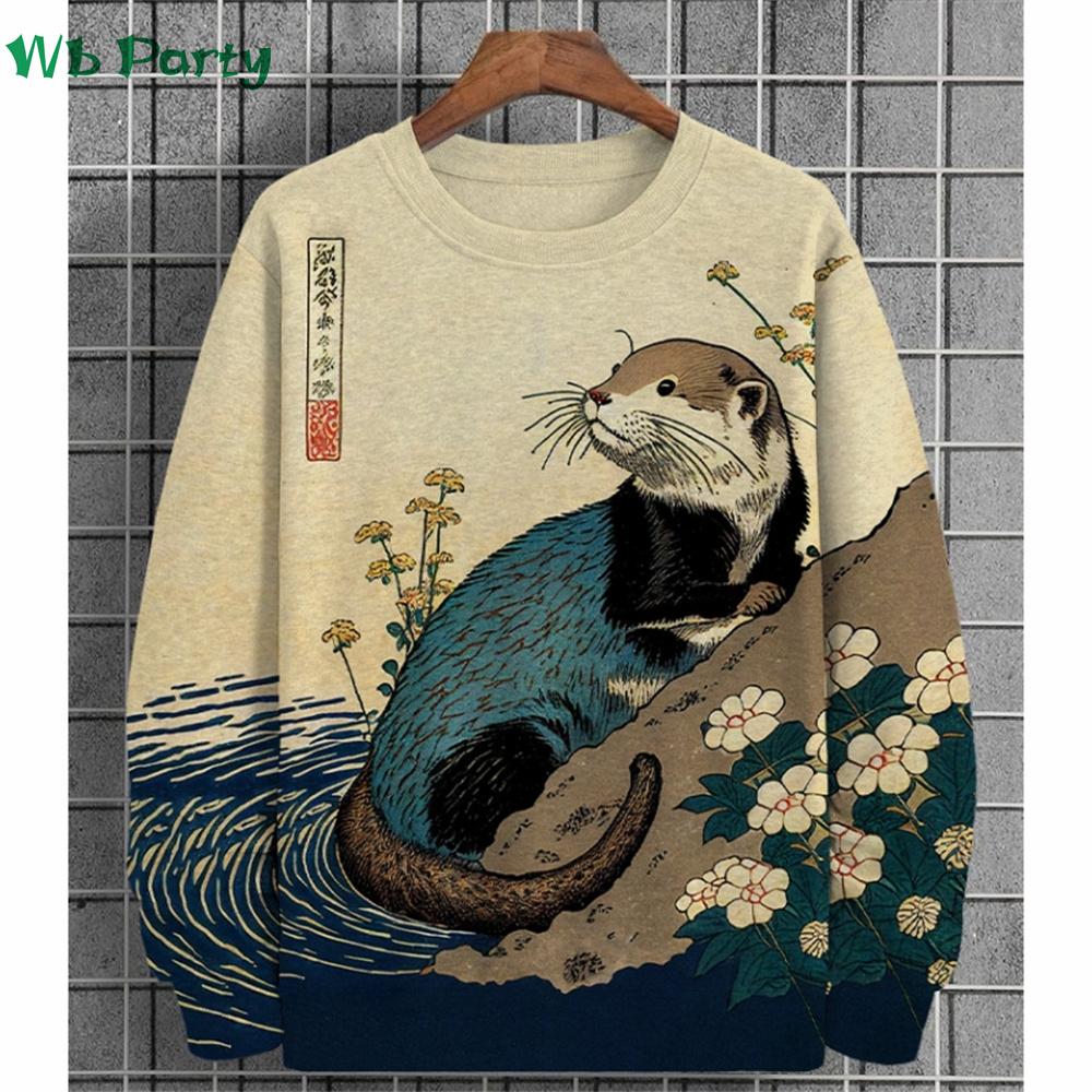 Модная мужская одежда с принтом животных 3D-принт Ukiyo-E Мужская футболка с длинным рукавом Футболки с принтом животных Мужская одежда с круглым вырезом S
Модная мужская одежда с принтом животных 3D-принт Ukiyo-E Мужская футболка с длинным рукавом Футболки с принтом животных Мужская одежда с круглым вырезом S