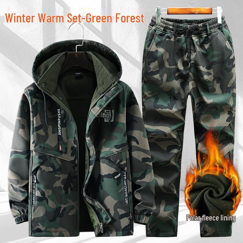 Мужской армейско-зеленый флисовый комплект верхней одежды для работы на открытом воздухе - износостойкая куртка для холодной погоды 190
Мужской армейско-зеленый флисовый комплект верхней одежды для работы на открытом воздухе - износостойкая куртка для холодной погоды 190