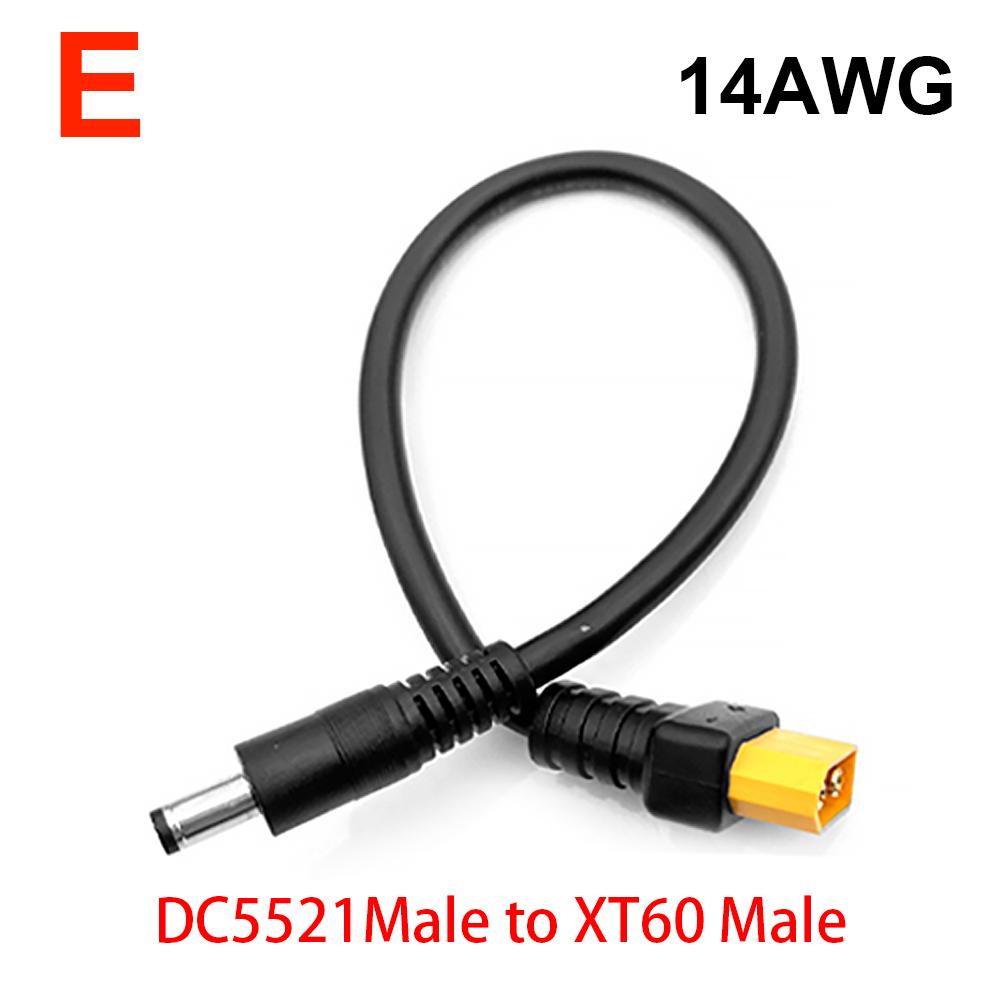 XT60 Штекерний/мама Кабельний провід до постійного струму 5,5*2,1 мм 5,5*2,5 мм 14AWG Роз’єм Кабель-адаптер для заряджання акумулятора для зарядного пристрою RC
XT60 Штекерний/мама Кабельний провід до постійного струму 5,5*2,1 мм 5,5*2,5 мм 14AWG Роз’єм Кабель-адаптер для заряджання акумулятора для зарядного пристрою RC