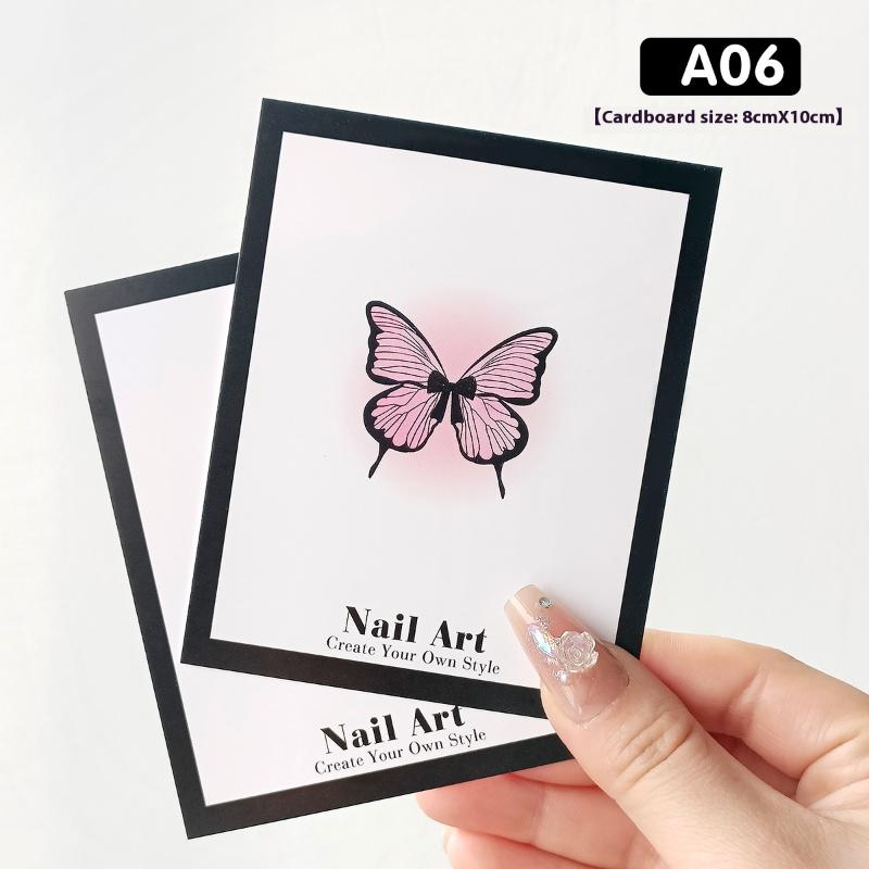 20 Sheets Press On Nail Bottom Butterfly Cardboard Photo Prop Handmade False Nail Art Tips Display Show Card Manicure Tools as the picture
20 Sheets Press On Nail Bottom Butterfly Cardboard Photo Prop Handmade False Nail Art Tips Display Show Card Manicure Tools as the picture