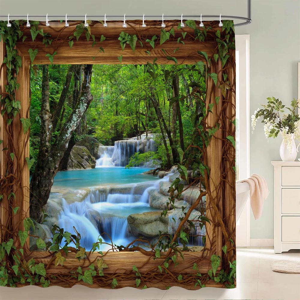 3D Waterproof Fabric Polyester Shower Curtains Patio Forest Nature Landscape Bathroom Curtains With Hooks Bathtub Decor Screen W60H190(CM)-1 Pcs
3D Waterproof Fabric Polyester Shower Curtains Patio Forest Nature Landscape Bathroom Curtains With Hooks Bathtub Decor Screen W60H190(CM)-1 Pcs