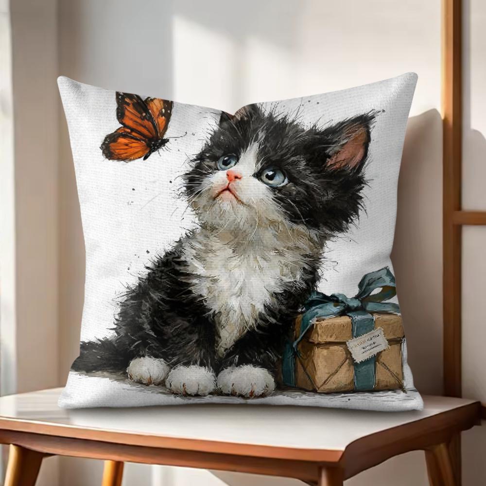 cute cat and flower Cushion Cover Natural Linen Organic Fabric DoubleSided Printing Couch Pillow Covers Home Decor Gift 30cmx30cm
cute cat and flower Cushion Cover Natural Linen Organic Fabric DoubleSided Printing Couch Pillow Covers Home Decor Gift 30cmx30cm