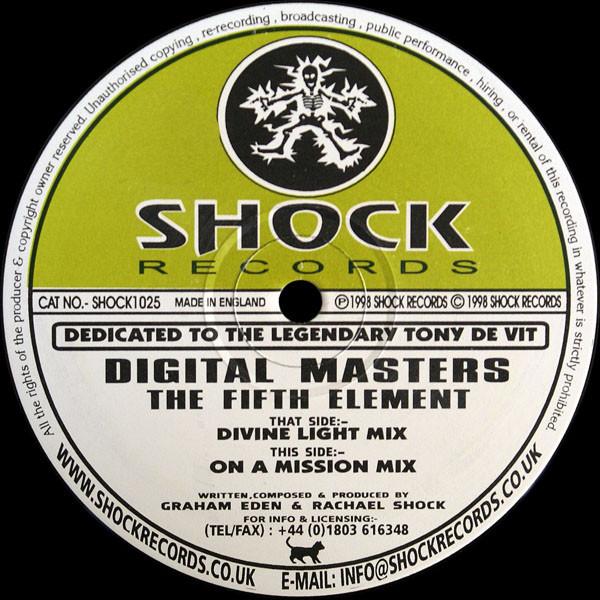 12inch Record DIGITAL MASTERS - The Fifth Element SHOCK1025 Shock Records 1998 UK Dance & Electronica Used
12inch Record DIGITAL MASTERS - The Fifth Element SHOCK1025 Shock Records 1998 UK Dance & Electronica Used