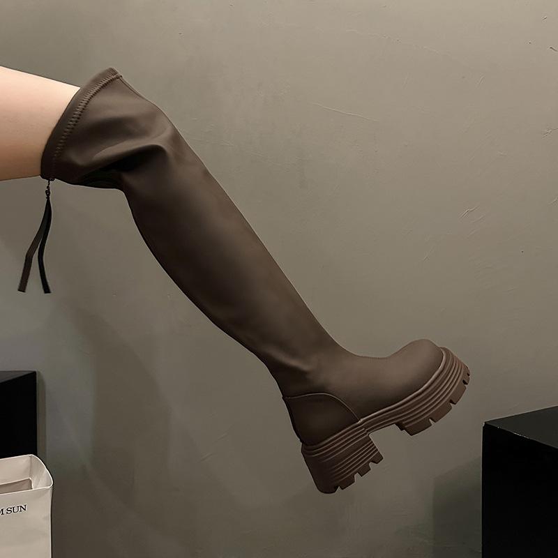 Узкие ботфорты 2025 зима новые на толстой подошве бархатные эластичные тонкие сапоги женские ретро высокие на толстом каблуке сапоги-рыцари 40 коричневый
Узкие ботфорты 2025 зима новые на толстой подошве бархатные эластичные тонкие сапоги женские ретро высокие на толстом каблуке сапоги-рыцари 40 коричневый