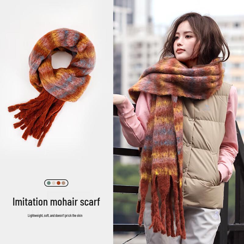 CAMEL 2024 A/W Mohair Plaid Scarf
CAMEL 2024 A/W Mohair Plaid Scarf