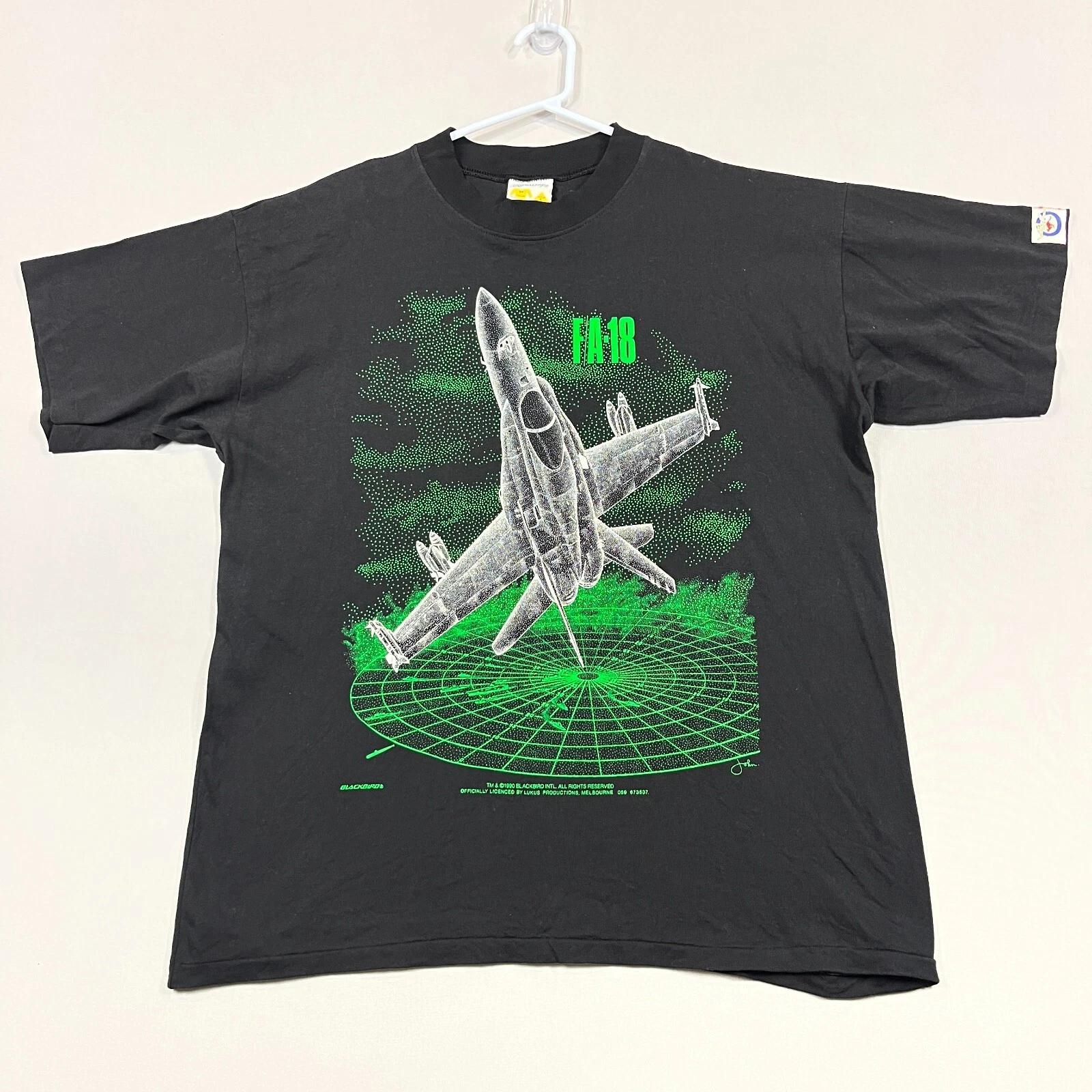 Vintage 1990 Blackbird FA-18 Figher Jet Genuine 90s Graphic T Shirt Mens Medium L
Vintage 1990 Blackbird FA-18 Figher Jet Genuine 90s Graphic T Shirt Mens Medium L