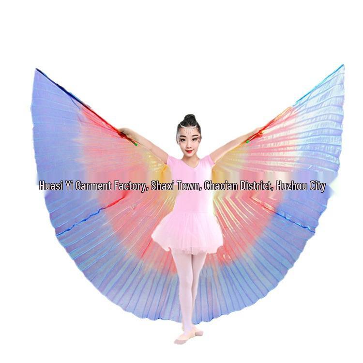 Kids Golden Wings Belly Dance Costume Gold with Slit and Stick
Kids Golden Wings Belly Dance Costume Gold with Slit and Stick