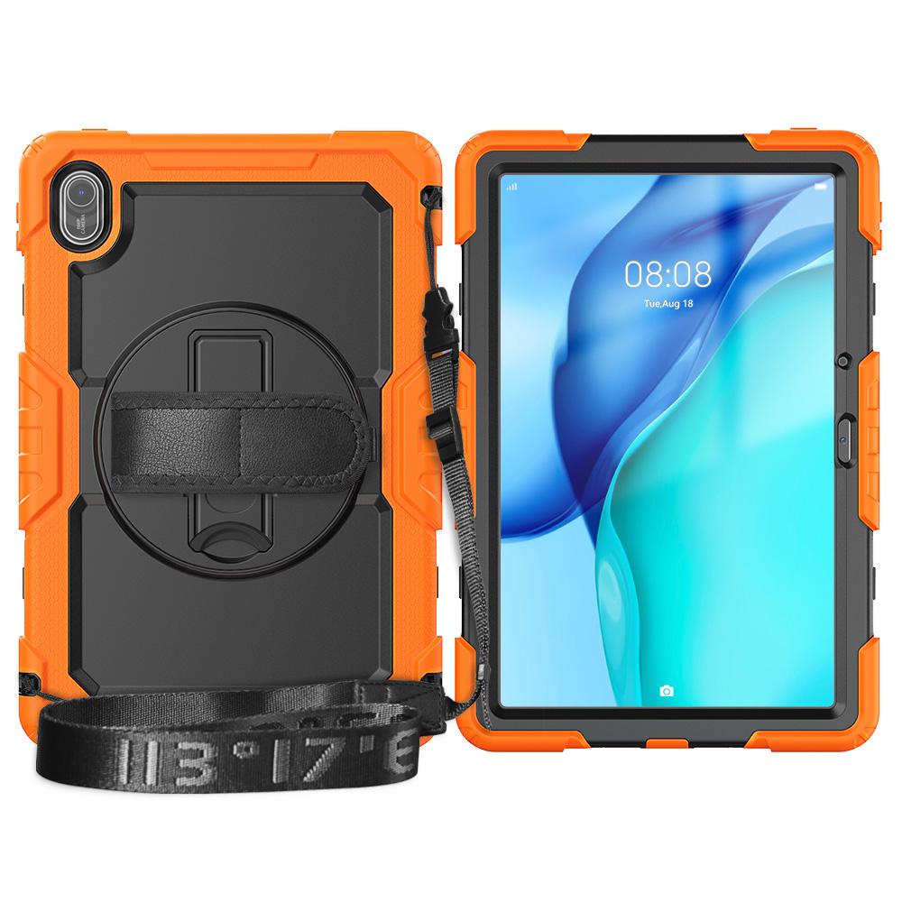 For Huawei MatePad SE 11 Case PC+Silicone Tablet Cover with PET Anti-Scratch Film and Shoulder Strap Black/Yellowgreen
For Huawei MatePad SE 11 Case PC+Silicone Tablet Cover with PET Anti-Scratch Film and Shoulder Strap Black/Yellowgreen