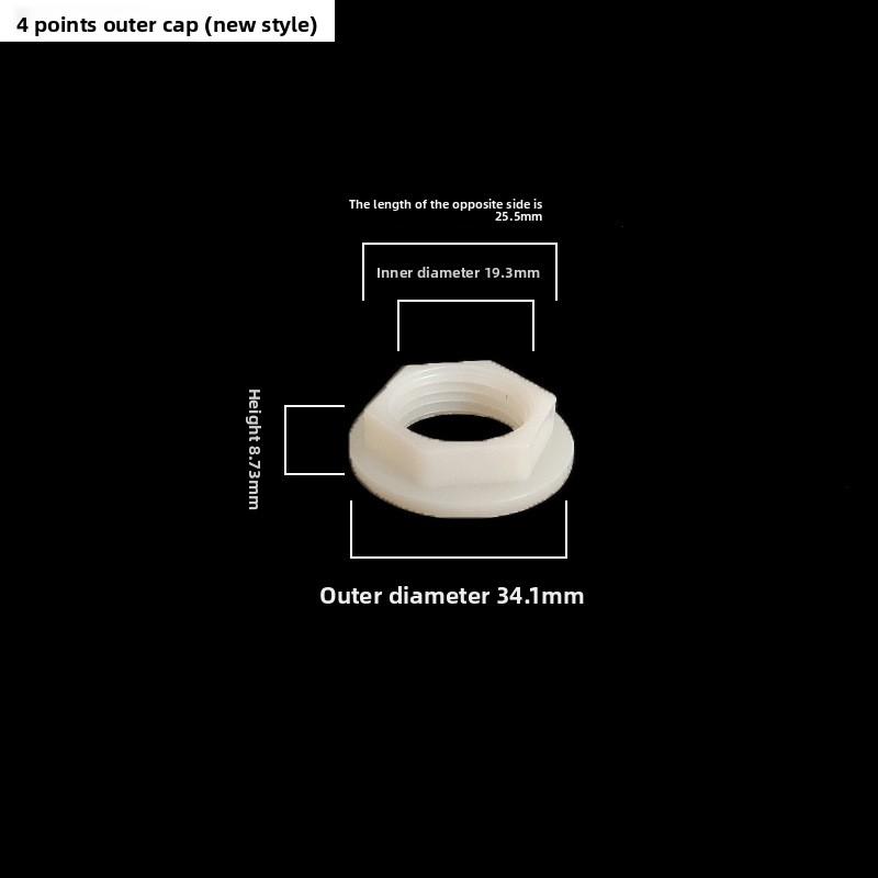 ABS Water Tower Connector with External Thread - Fixed Plate & Jam Nut Included - Essential Bucket Accessories
ABS Water Tower Connector with External Thread - Fixed Plate & Jam Nut Included - Essential Bucket Accessories