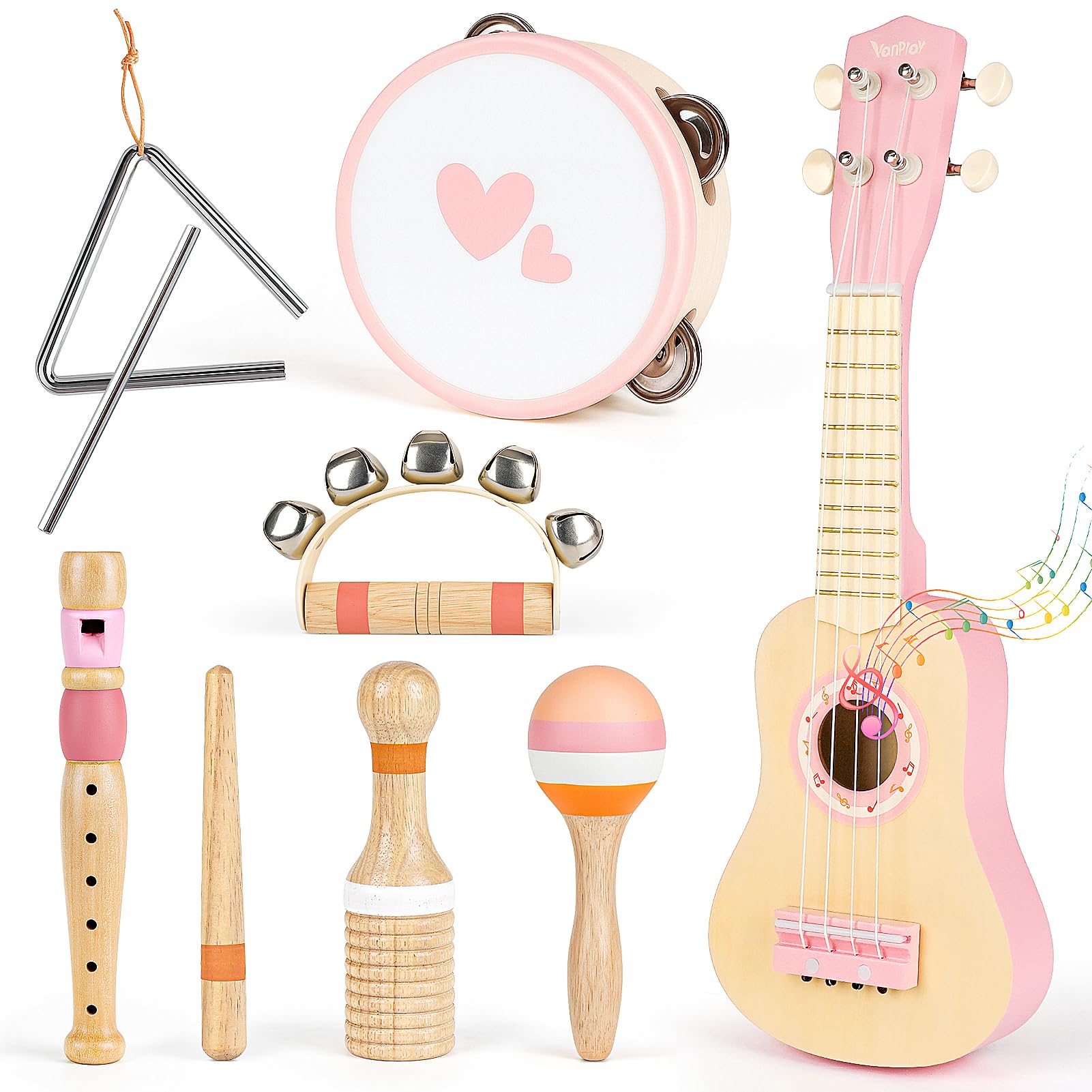 Vanplay Wooden Musical Instrument Ukulele and Montessori Birthday Gift for Girls and 6 Years Early Fingertip Christmas Toys, Tambourine, Toys, 2, 3,
Vanplay Wooden Musical Instrument Ukulele and Montessori Birthday Gift for Girls and 6 Years Early Fingertip Christmas Toys, Tambourine, Toys, 2, 3,