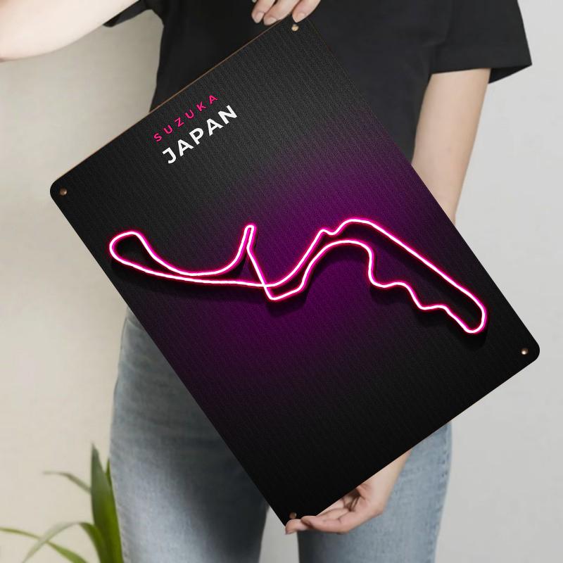Suzuka Circuit Neon Style Metal Wall Art Japanese Racing Track Decor for Home Garage Man Cave 20x30cm(7.8x11.8inch)
Suzuka Circuit Neon Style Metal Wall Art Japanese Racing Track Decor for Home Garage Man Cave 20x30cm(7.8x11.8inch)