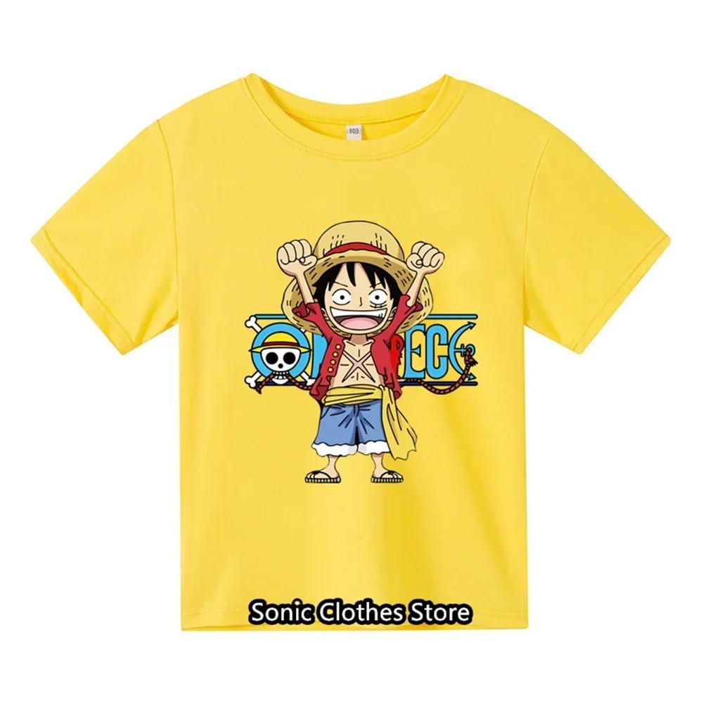 Футболка One Piece Дитячий одяг Дитяча футболка з чистої бавовни Класна Мультяшна Аніме Літня Повсякденна Майка Луффі для Хлопчиків Дівчаток Вуличний одяг 110
Футболка One Piece Дитячий одяг Дитяча футболка з чистої бавовни Класна Мультяшна Аніме Літня Повсякденна Майка Луффі для Хлопчиків Дівчаток Вуличний одяг 110