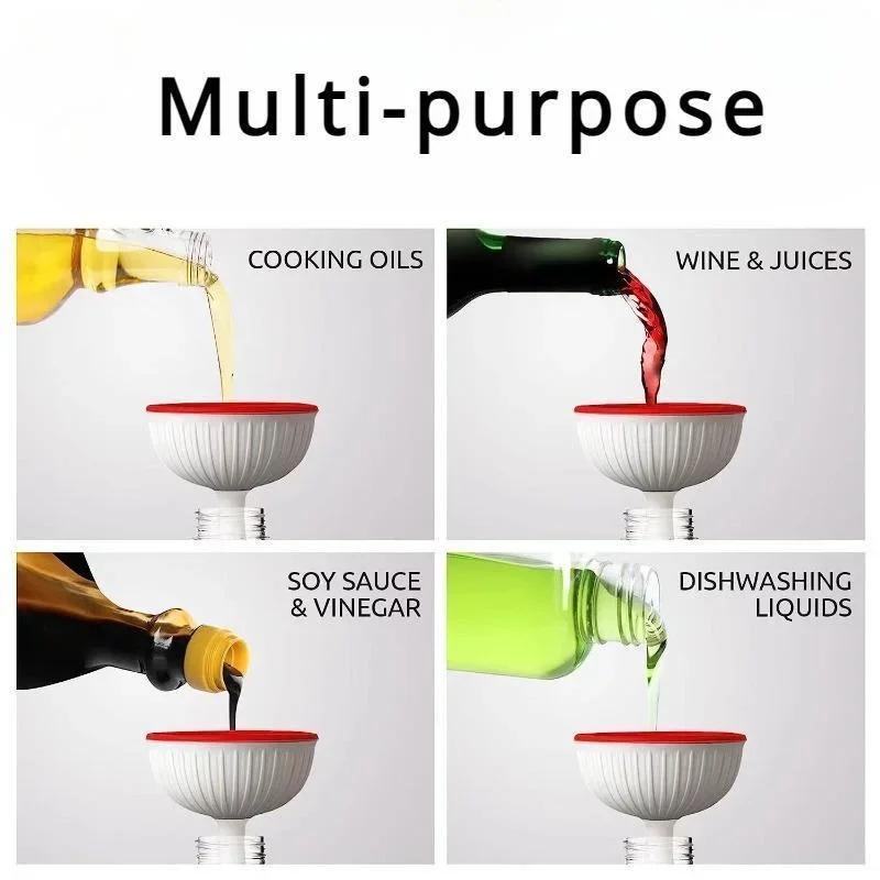 Unique Food-grade Mushroom Funnel Foldable Silicone Funnel Small Mushroom for Household and Kitchen Filling funnel Gadgets
Unique Food-grade Mushroom Funnel Foldable Silicone Funnel Small Mushroom for Household and Kitchen Filling funnel Gadgets