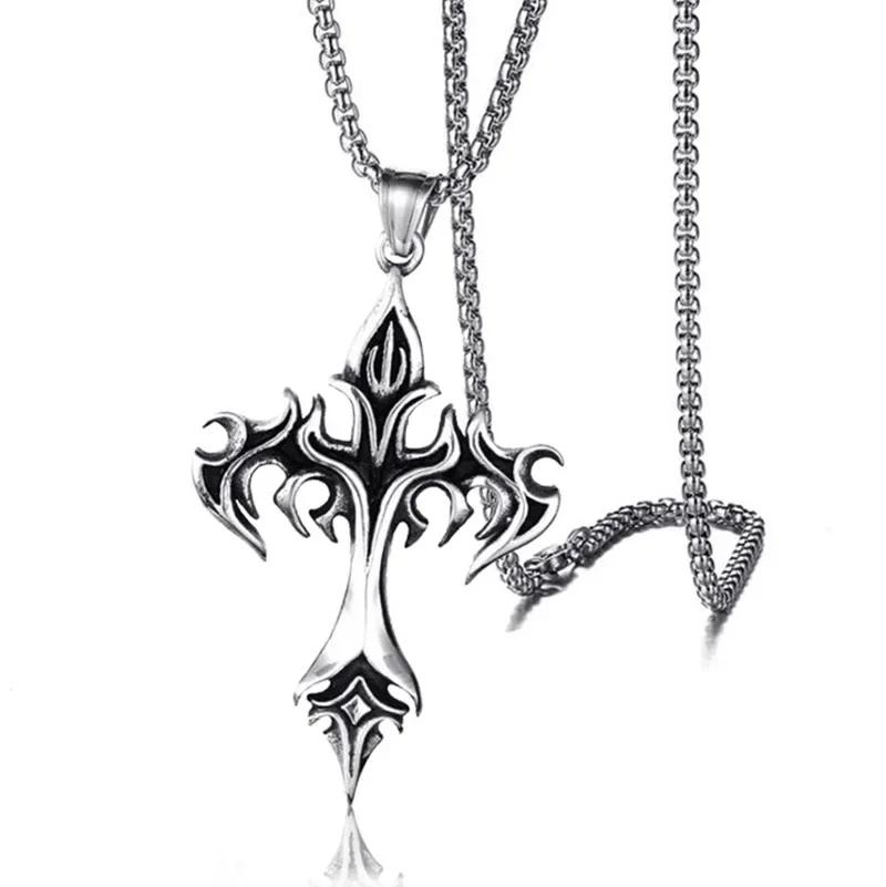Hip Hop Rock Fashion Flame Cross Pendant Couple Necklace for Men Women Retro Punk Geometry Choker Chain Goth Jewelry Accessories
Hip Hop Rock Fashion Flame Cross Pendant Couple Necklace for Men Women Retro Punk Geometry Choker Chain Goth Jewelry Accessories